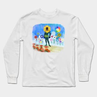 Six Degrees of Graduation Remix feat. Murakami Flowers Long Sleeve T-Shirt